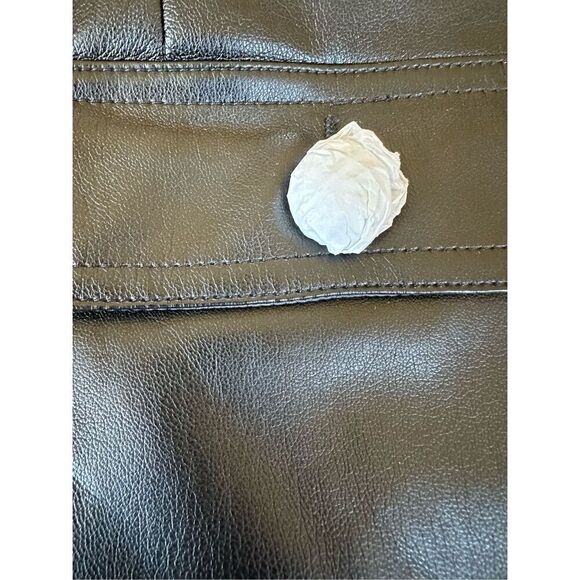 Generation Love Ari Vegan Leather Cargo with Rhinestone Buttons Skirt Black Size - Picture 7 of 9